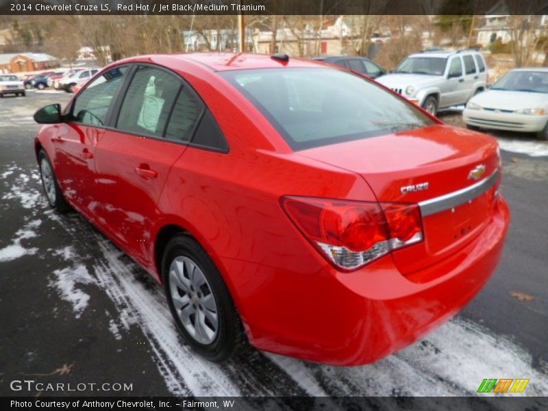 Red Hot / Jet Black/Medium Titanium 2014 Chevrolet Cruze LS