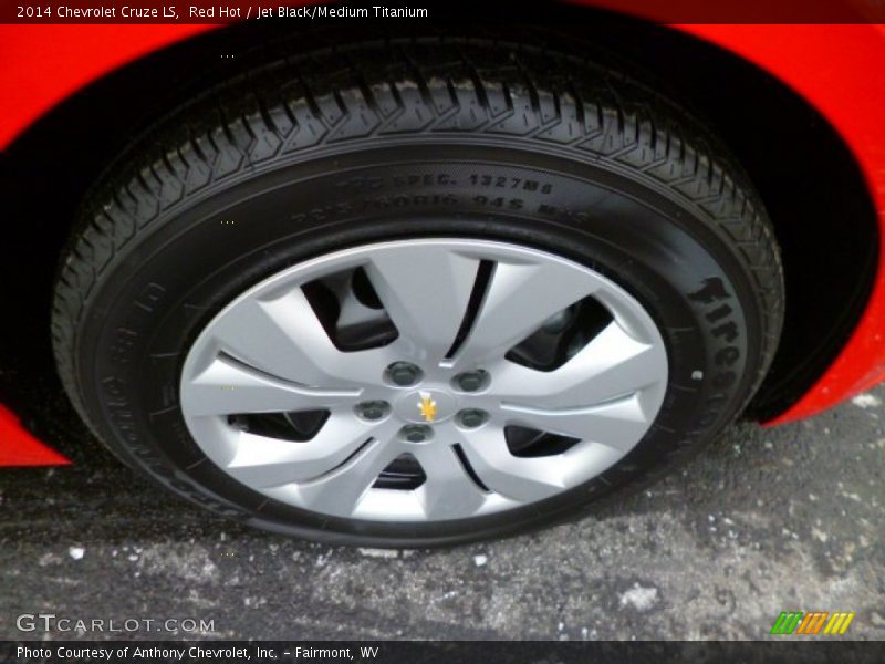 Red Hot / Jet Black/Medium Titanium 2014 Chevrolet Cruze LS