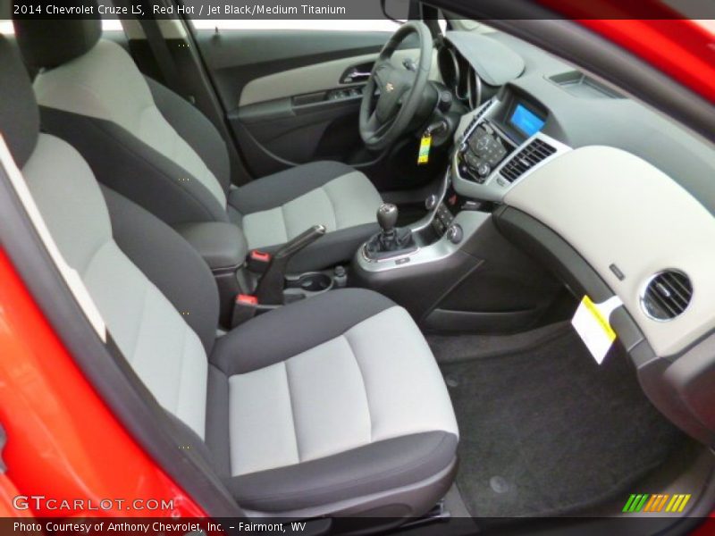 Red Hot / Jet Black/Medium Titanium 2014 Chevrolet Cruze LS