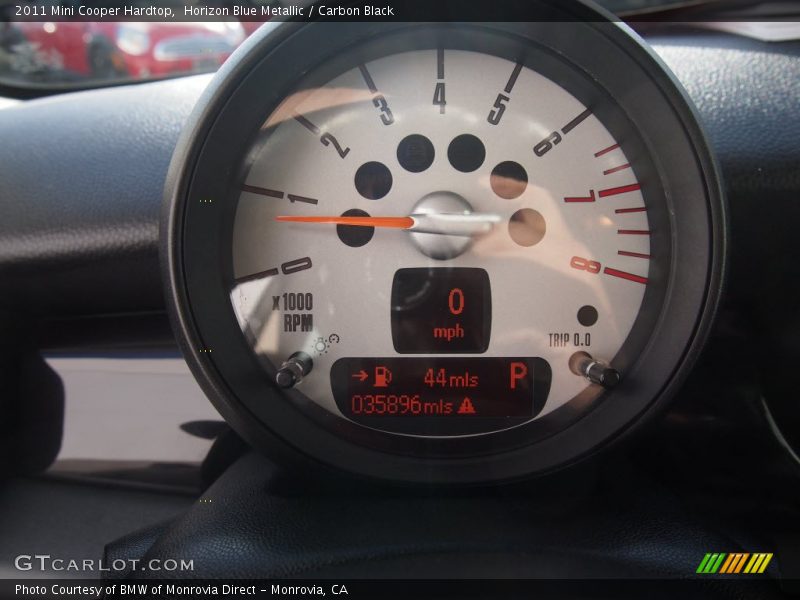 Horizon Blue Metallic / Carbon Black 2011 Mini Cooper Hardtop