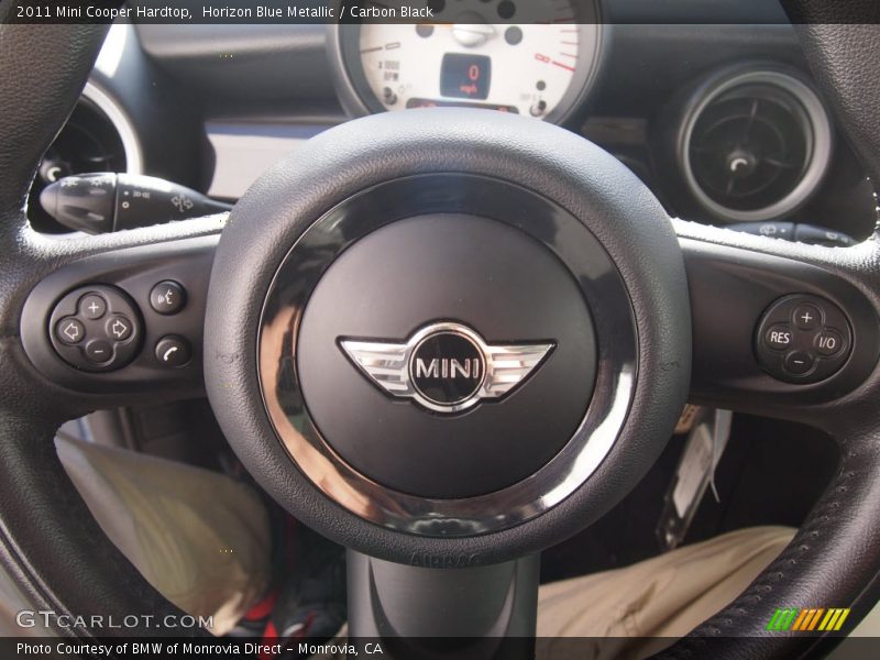 Horizon Blue Metallic / Carbon Black 2011 Mini Cooper Hardtop