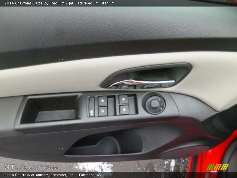 Red Hot / Jet Black/Medium Titanium 2014 Chevrolet Cruze LS