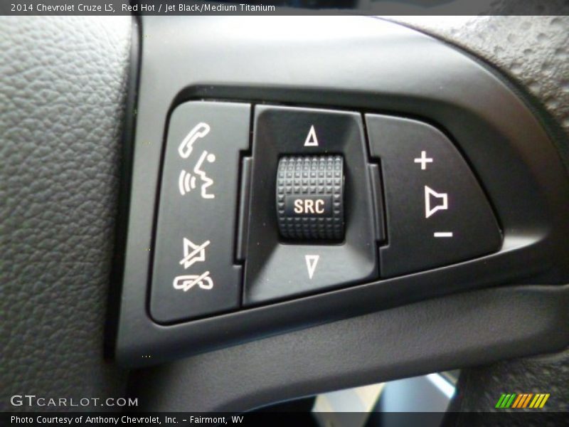 Red Hot / Jet Black/Medium Titanium 2014 Chevrolet Cruze LS