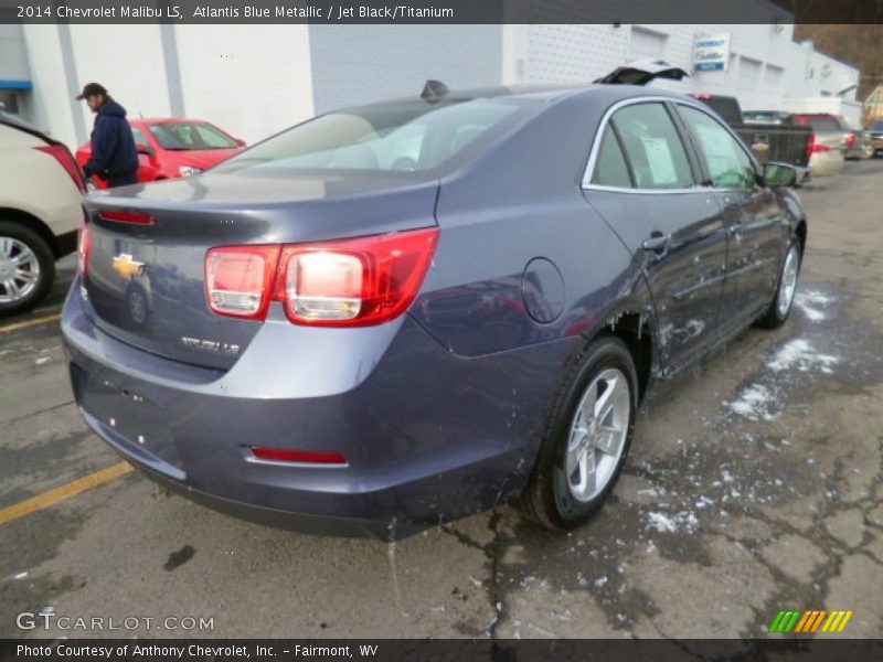 Atlantis Blue Metallic / Jet Black/Titanium 2014 Chevrolet Malibu LS
