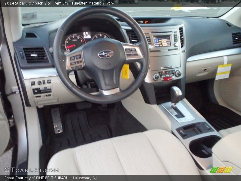Tungsten Metallic / Ivory 2014 Subaru Outback 2.5i Premium