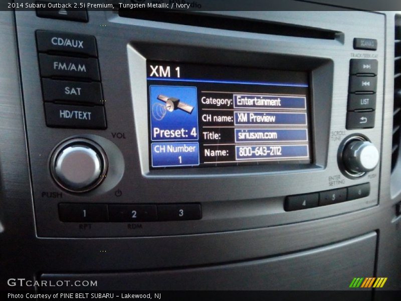 Tungsten Metallic / Ivory 2014 Subaru Outback 2.5i Premium