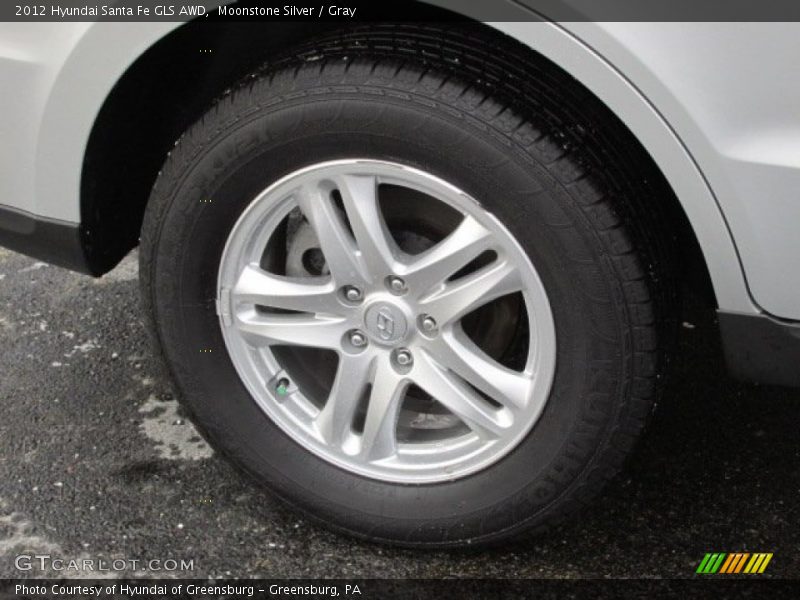 Moonstone Silver / Gray 2012 Hyundai Santa Fe GLS AWD