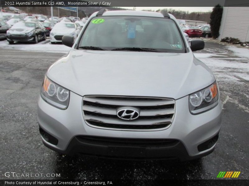 Moonstone Silver / Gray 2012 Hyundai Santa Fe GLS AWD