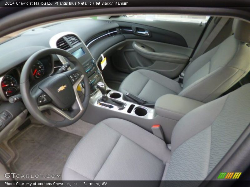 Atlantis Blue Metallic / Jet Black/Titanium 2014 Chevrolet Malibu LS