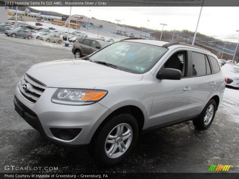 Moonstone Silver / Gray 2012 Hyundai Santa Fe GLS AWD