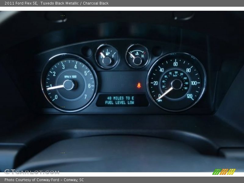 Tuxedo Black Metallic / Charcoal Black 2011 Ford Flex SE
