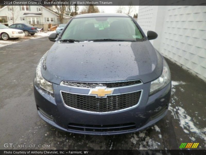Blue Ray Metallic / Jet Black/Medium Titanium 2014 Chevrolet Cruze LS