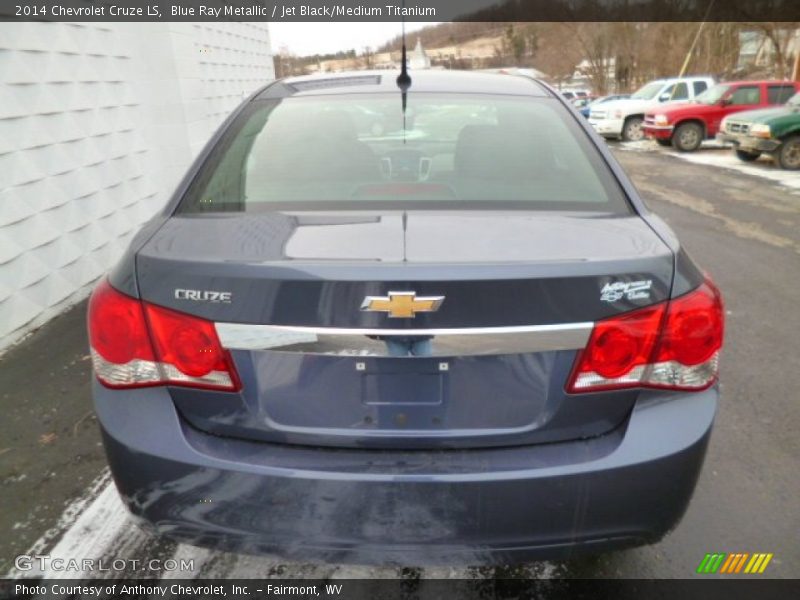 Blue Ray Metallic / Jet Black/Medium Titanium 2014 Chevrolet Cruze LS