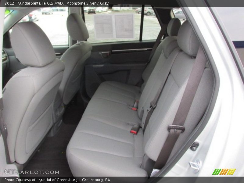 Moonstone Silver / Gray 2012 Hyundai Santa Fe GLS AWD