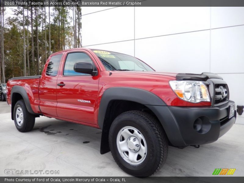 Barcelona Red Metallic / Graphite 2010 Toyota Tacoma V6 Access Cab 4x4