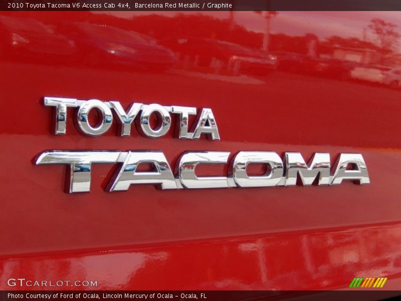 Barcelona Red Metallic / Graphite 2010 Toyota Tacoma V6 Access Cab 4x4