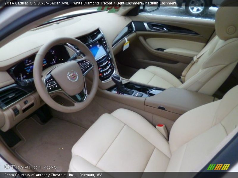 Light Cashmere/Medium Cashmere Interior - 2014 CTS Luxury Sedan AWD 