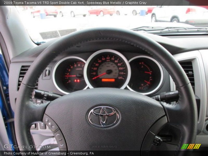 Speedway Blue Metallic / Graphite Gray 2009 Toyota Tacoma V6 TRD Sport Double Cab 4x4