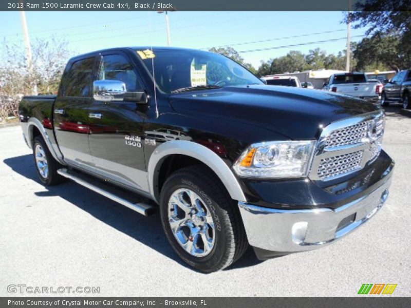 Black / Black 2013 Ram 1500 Laramie Crew Cab 4x4