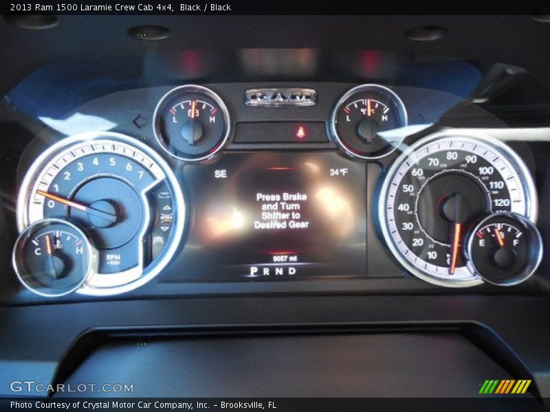 Black / Black 2013 Ram 1500 Laramie Crew Cab 4x4