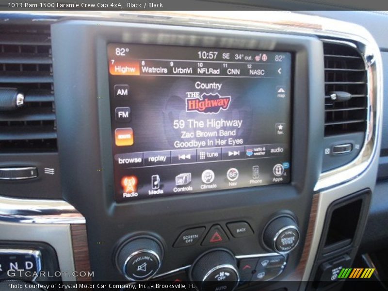 Black / Black 2013 Ram 1500 Laramie Crew Cab 4x4