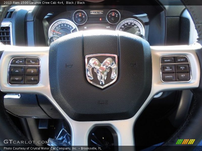 Black / Black 2013 Ram 1500 Laramie Crew Cab 4x4
