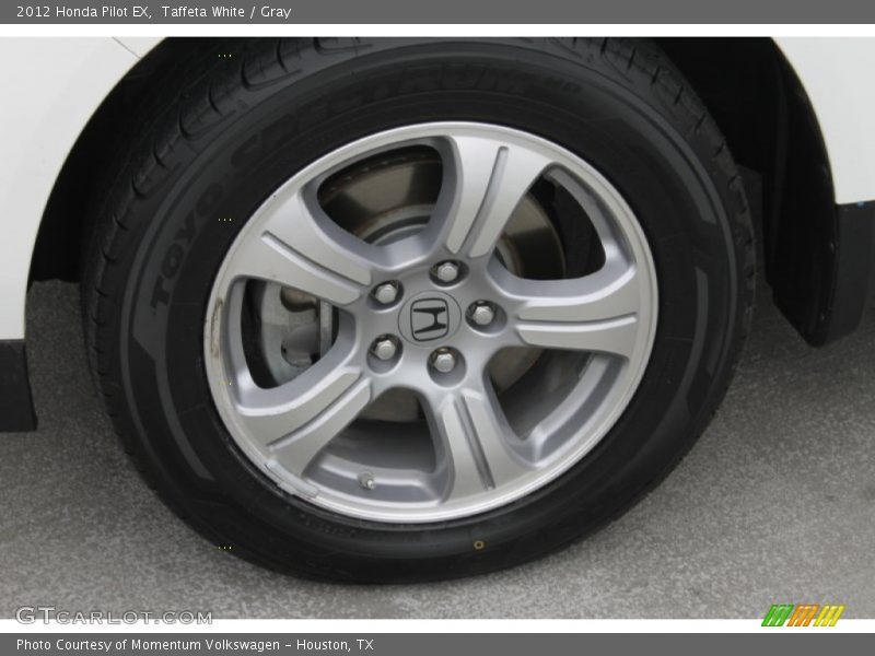 Taffeta White / Gray 2012 Honda Pilot EX
