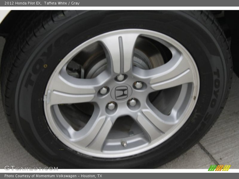 Taffeta White / Gray 2012 Honda Pilot EX