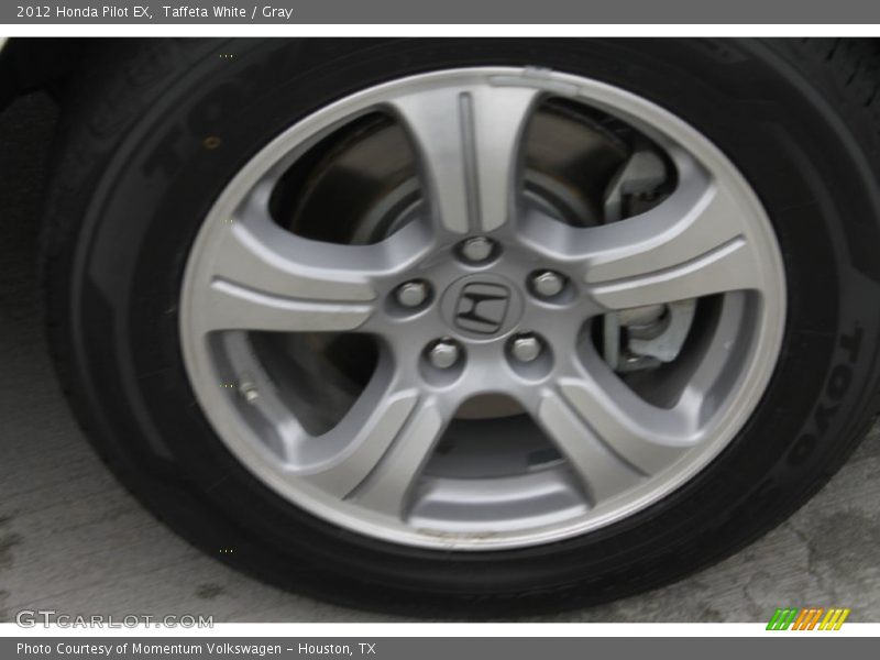 Taffeta White / Gray 2012 Honda Pilot EX