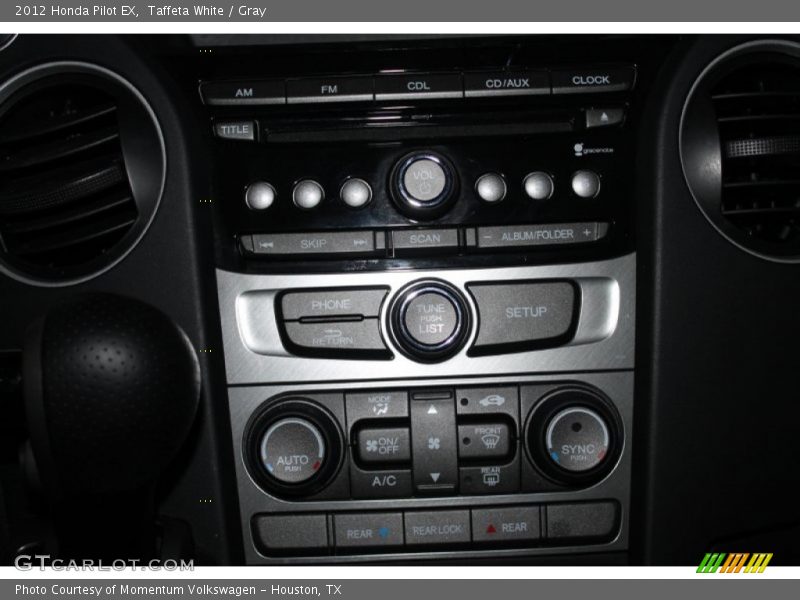 Taffeta White / Gray 2012 Honda Pilot EX