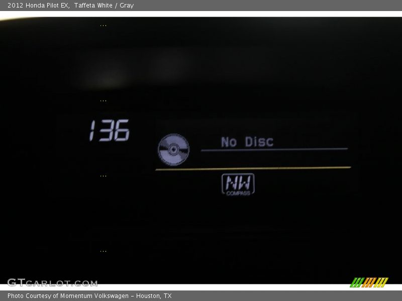 Taffeta White / Gray 2012 Honda Pilot EX