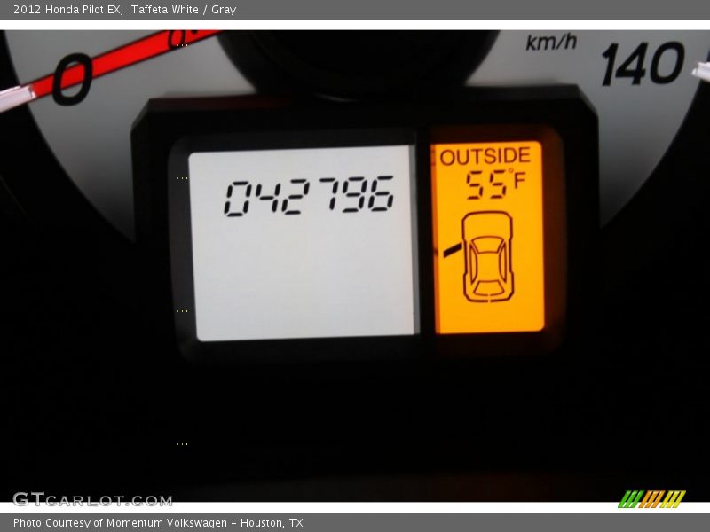 Taffeta White / Gray 2012 Honda Pilot EX