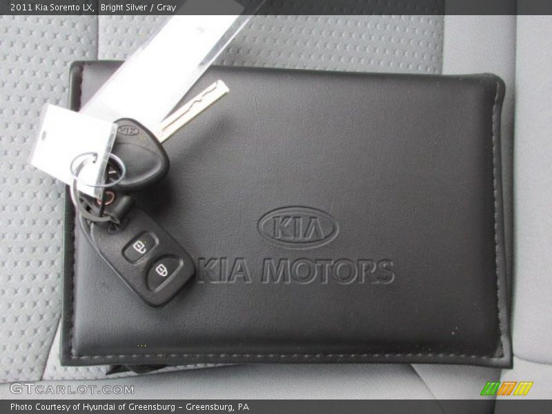 Bright Silver / Gray 2011 Kia Sorento LX