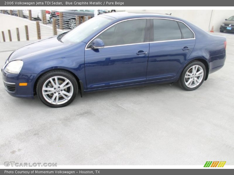 Blue Graphite Metallic / Pure Beige 2006 Volkswagen Jetta TDI Sedan