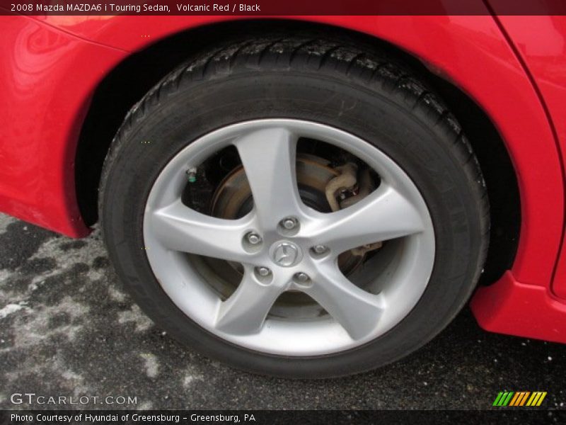 Volcanic Red / Black 2008 Mazda MAZDA6 i Touring Sedan