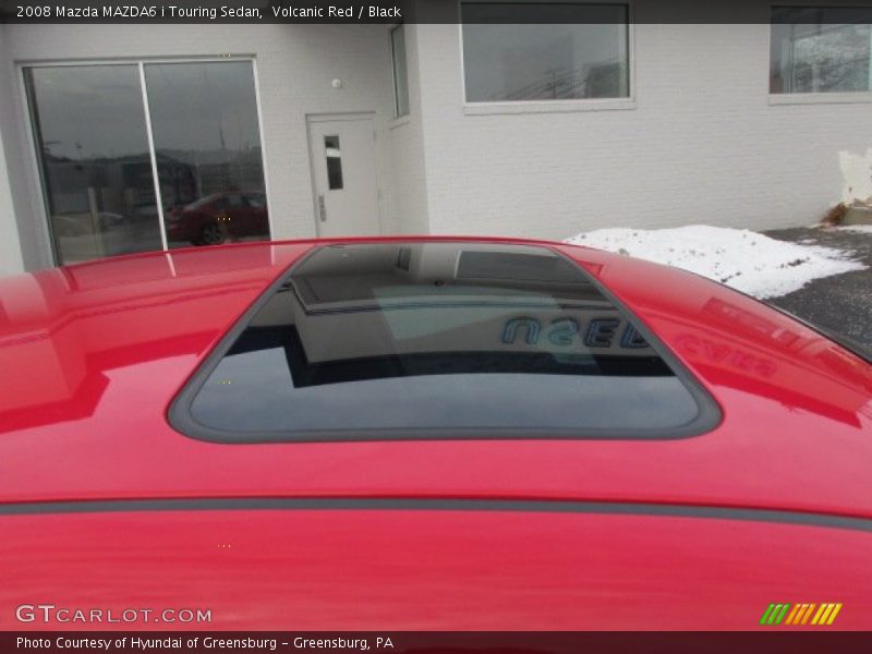 Volcanic Red / Black 2008 Mazda MAZDA6 i Touring Sedan