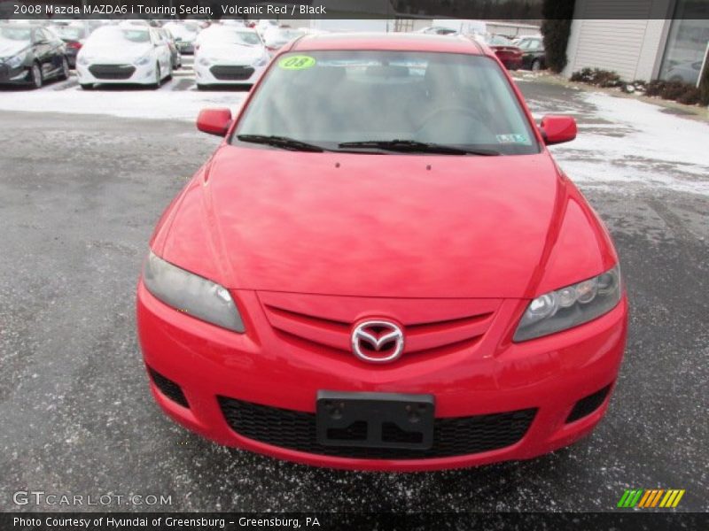 Volcanic Red / Black 2008 Mazda MAZDA6 i Touring Sedan