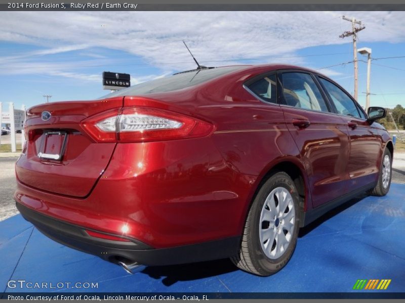 Ruby Red / Earth Gray 2014 Ford Fusion S