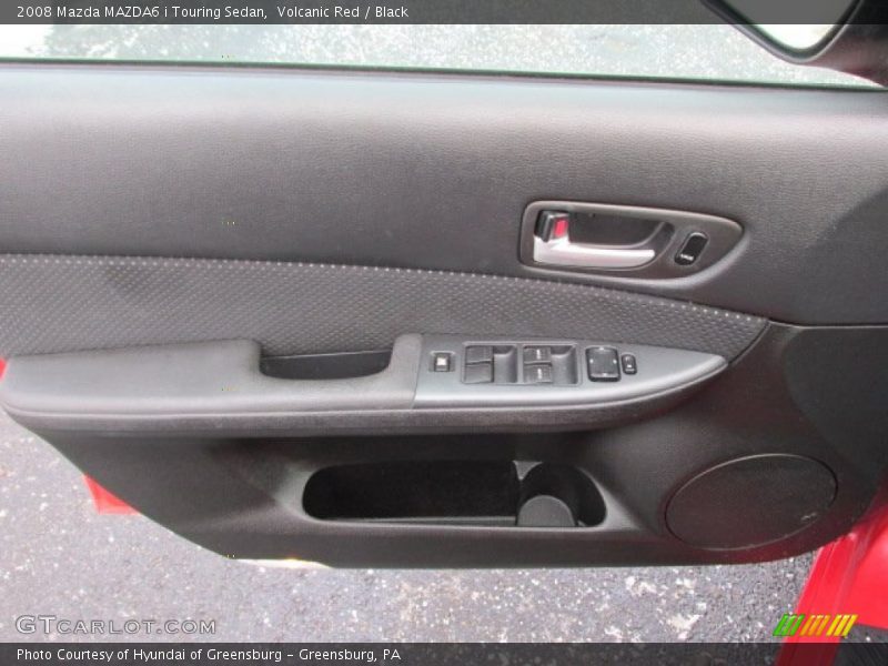 Volcanic Red / Black 2008 Mazda MAZDA6 i Touring Sedan