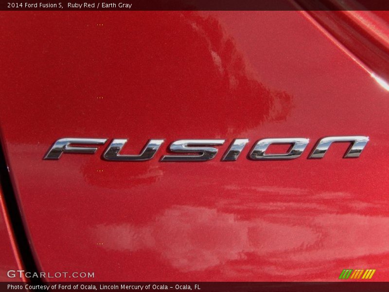 Ruby Red / Earth Gray 2014 Ford Fusion S