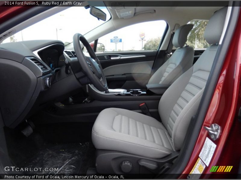 Ruby Red / Earth Gray 2014 Ford Fusion S