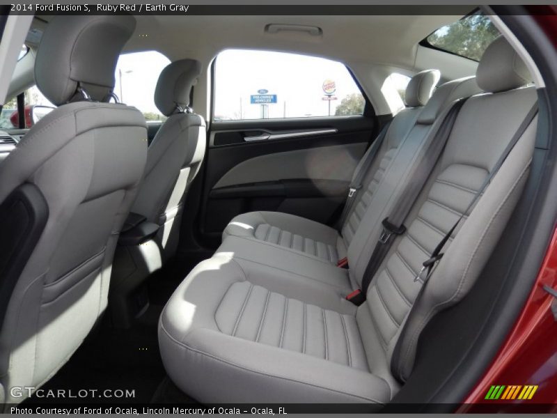 Ruby Red / Earth Gray 2014 Ford Fusion S