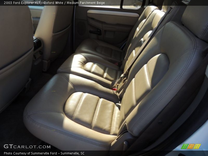 Oxford White / Medium Parchment Beige 2003 Ford Explorer XLT