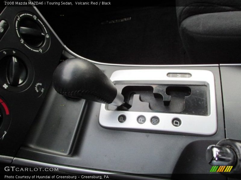 Volcanic Red / Black 2008 Mazda MAZDA6 i Touring Sedan