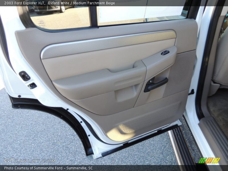 Oxford White / Medium Parchment Beige 2003 Ford Explorer XLT