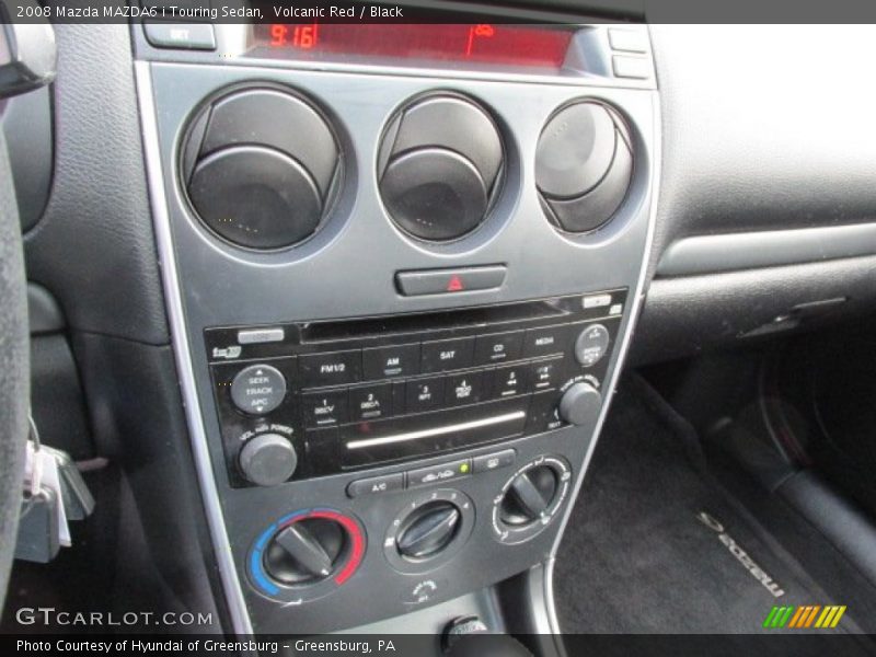 Volcanic Red / Black 2008 Mazda MAZDA6 i Touring Sedan
