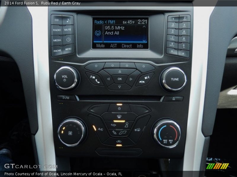 Ruby Red / Earth Gray 2014 Ford Fusion S