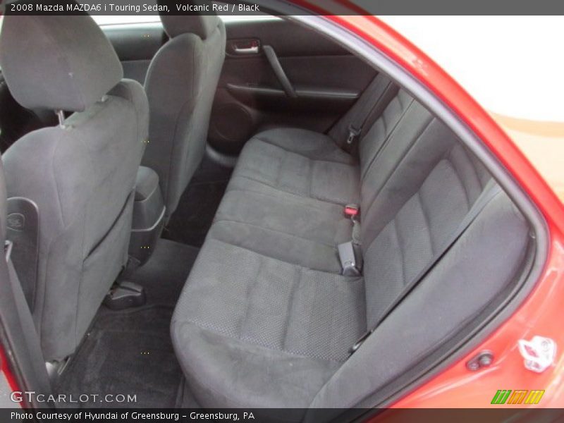 Volcanic Red / Black 2008 Mazda MAZDA6 i Touring Sedan
