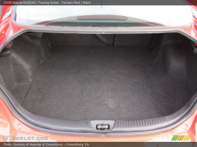 Volcanic Red / Black 2008 Mazda MAZDA6 i Touring Sedan