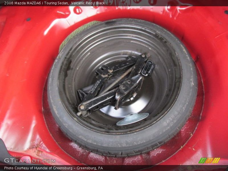 Volcanic Red / Black 2008 Mazda MAZDA6 i Touring Sedan